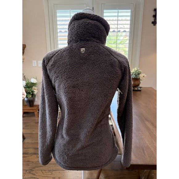 KÜHL Flight Jacket Women’s S Breen Sherpa Fleece Full Zip Hooded Outdoor Cozy - Picture 8 of 16